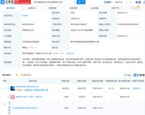 商絡電子戰略布局再落一子 南京瑞聯芯電子科技公司成立，進軍電信增值業務新藍海